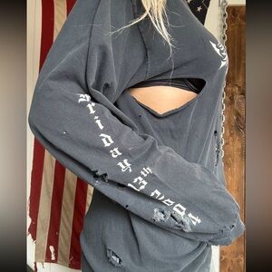 Port Dover Friday 13th Bike Rally destroyed tee